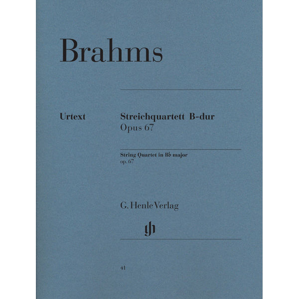 String Quartet Bb major op. 67, Johannes Brahms - String quartet
