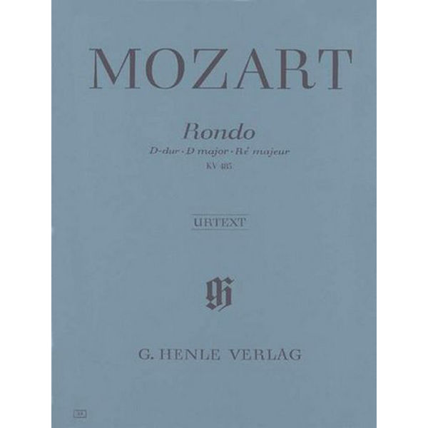 Rondo i D-dur, KV485, Wolfgang Amadeus Mozart - Piano solo