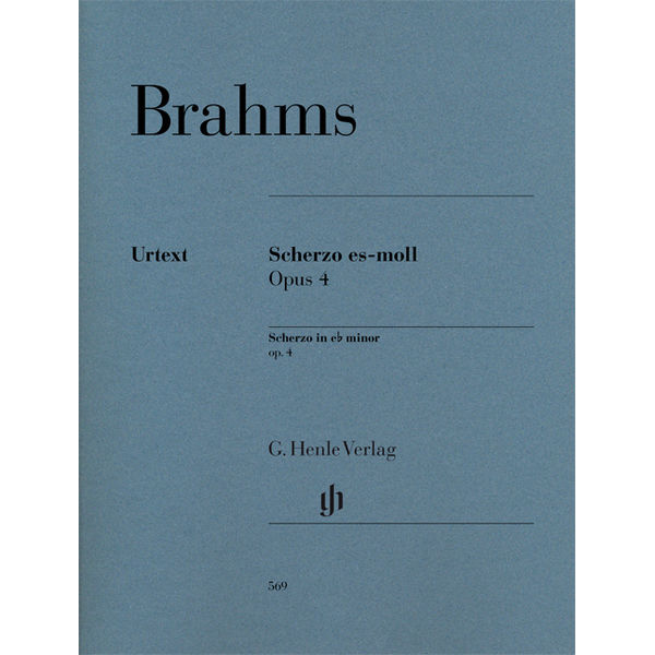 Scherzo in e flat minor op. 4, Johannes Brahms - Piano solo