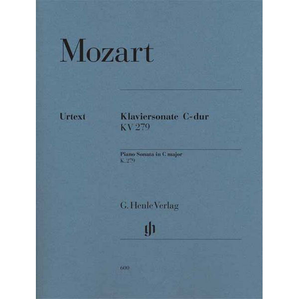 Piano Sonata C major K. 279 (189d), Wolfgang Amadeus Mozart - Piano solo