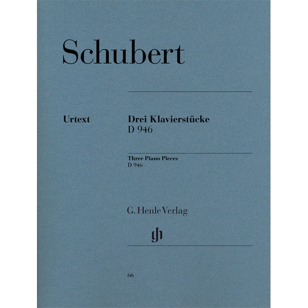 Three Piano Pieces D 946 , Franz Schubert - Piano solo