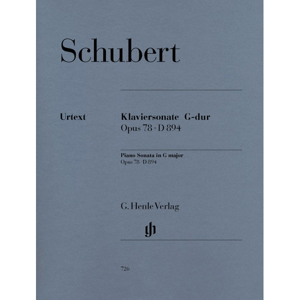 Sonata for Piano G major op. 78 D 894, Franz Schubert - Piano solo