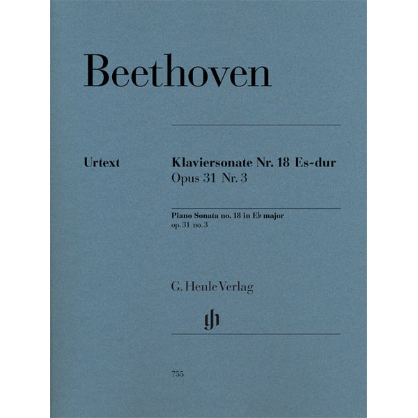 Piano Sonata No. 18 E flat major op. 31,3 [Hunting], Ludwig van Beethoven - Piano solo