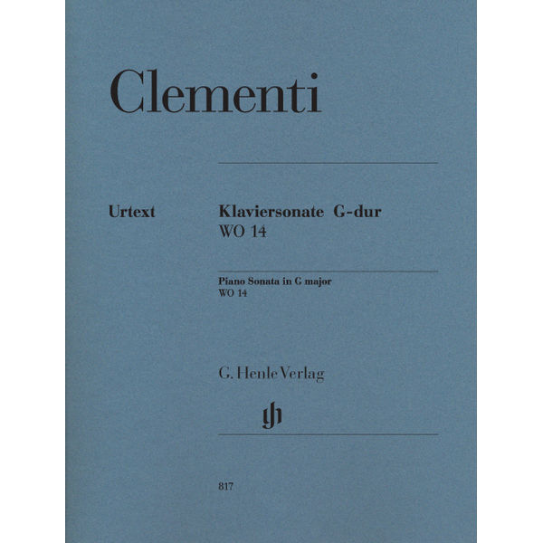 Piano Sonata G major WO 14, Muzio Clementi - Piano solo
