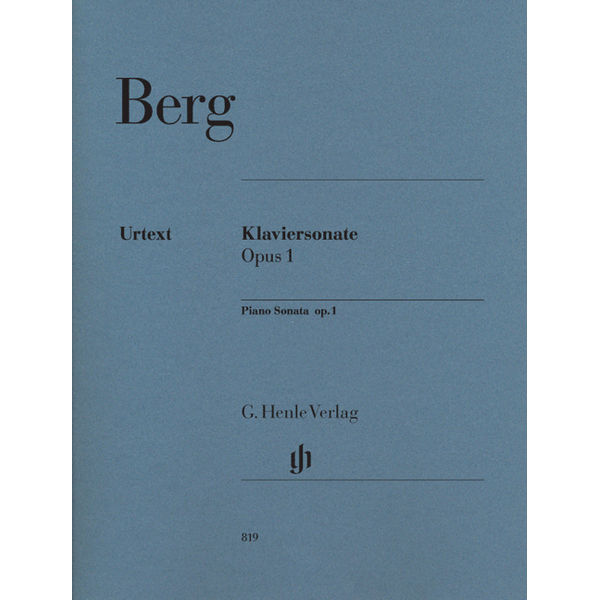 Piano Sonata op. 1, Alban Berg - Piano solo