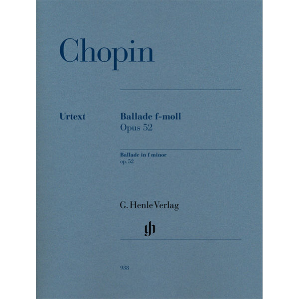 Ballade in f minor op. 52, Frederic Chopin - Piano solo