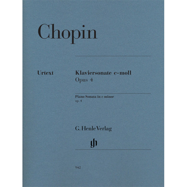 Piano Sonata in c minor op. 4, Frederic Chopin - Piano solo