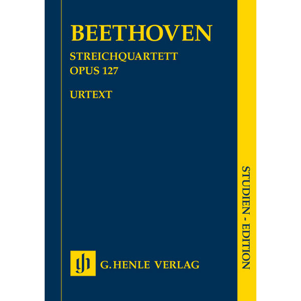 String Quartet E flat major op. 127, Ludwig van Beethoven - String Quartet, Study Score