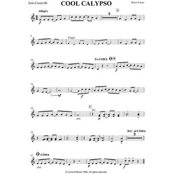 Cool Calypso, Fraser. Brass band