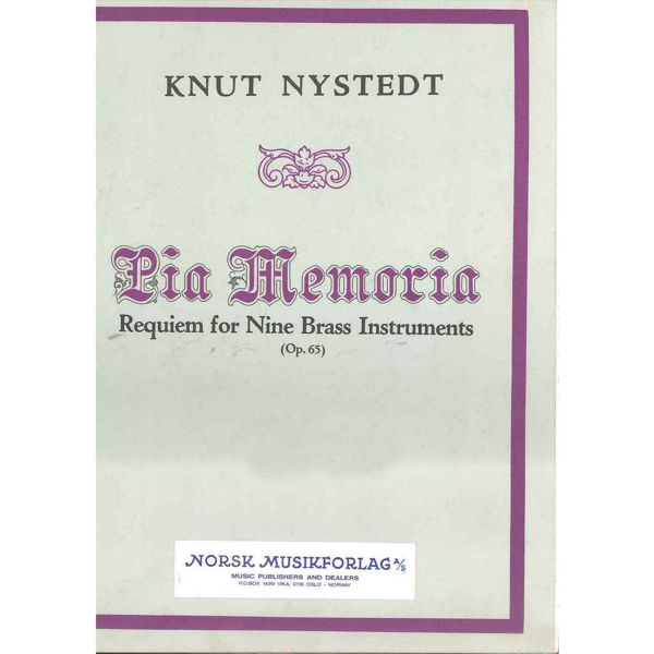 Pia Memoria - Requiem Op.65, Knut Nystedt - Brass
