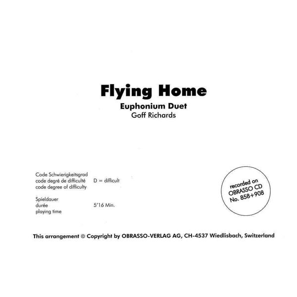 Flying Home, Euphonium Duet, Goff Richards. Brass Band