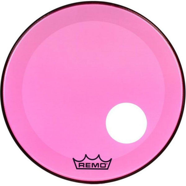 Stortrommeskinn Remo Powerstroke 3 Colortone, P3-1318-CT-PKOH, 18, Pink, m/Offset Hull