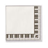 Servietter Pianotangenter 25 x 25 (Kaffe)