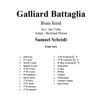 Galliard Battaglia, Scheidt arr Valta/Moren, Brass Band