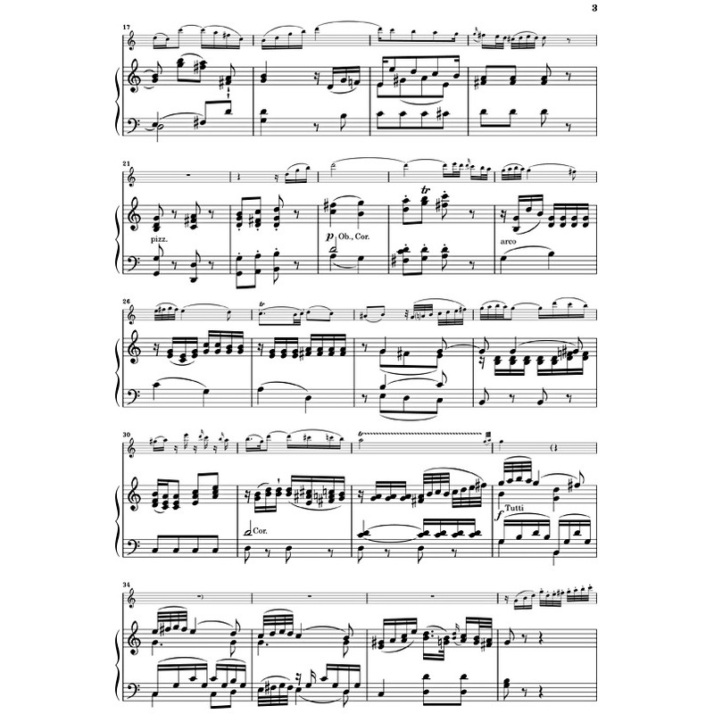 Andante For Flute And Orchestra C Major K. 315 (Piano Reduction ...