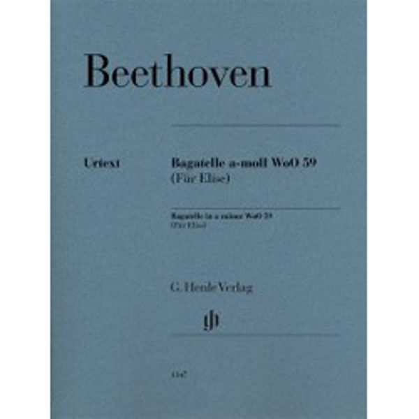 Für Elise, Bagatelle in a minor WoO 59 , Ludwig van Beethoven - Piano solo