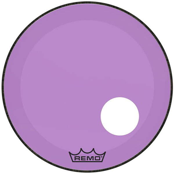 Stortrommeskinn Remo Powerstroke 3 Colortone, P3-1320-CT-PUOH, 20, Purple, m/Offset Hull