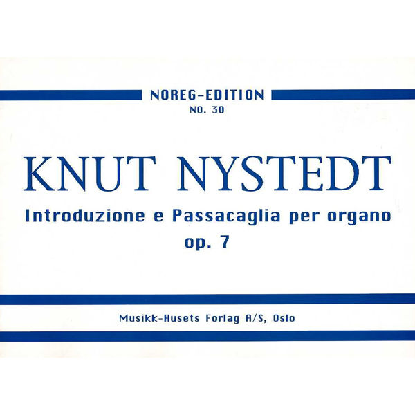 Introduzione E Passacaglia, Knut Nystedt - Orgel