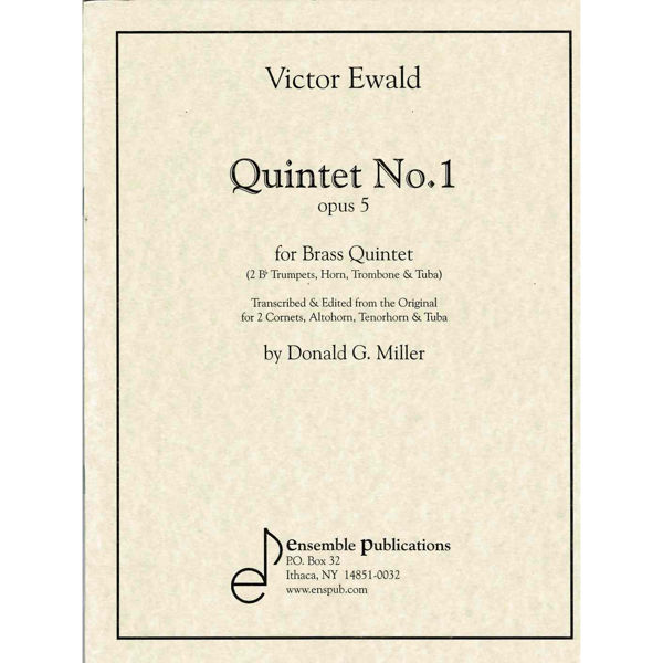 Quintet No. 1 Opus 5, Score and Parts. Ewald/Donald G. Miller