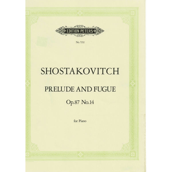 Prelude & Fugue Op.87 No. 14 in E flat minor, Dmitry Shostakovich - Piano Solo