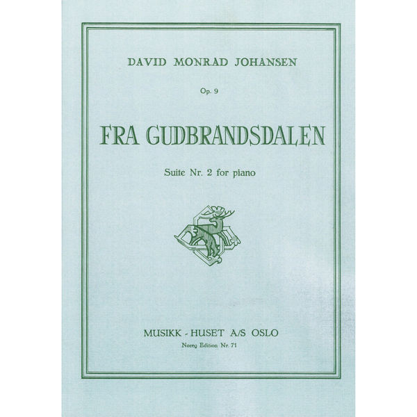 Fra Gudbrandsdalen, Op. 9/2, David Monrad Johansen - Piano