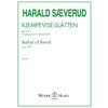 Kjempevise-Slåtten Op 22a No 5, Harald Sæverud arr Ray Farr Brass Band, Score