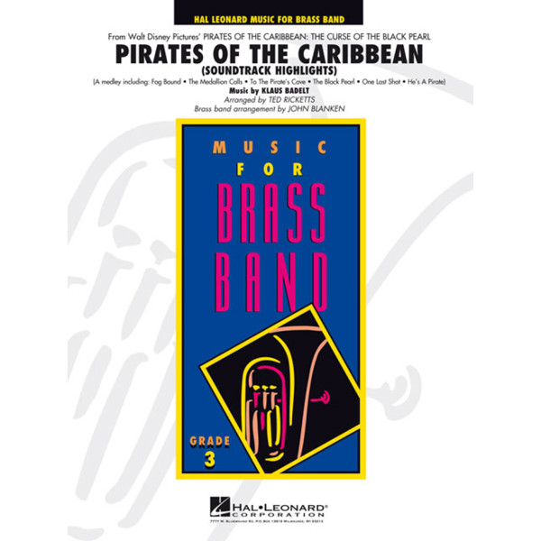 Pirates of the Caribbean, Klaus Badelt arr John Blanken. Brass Band
