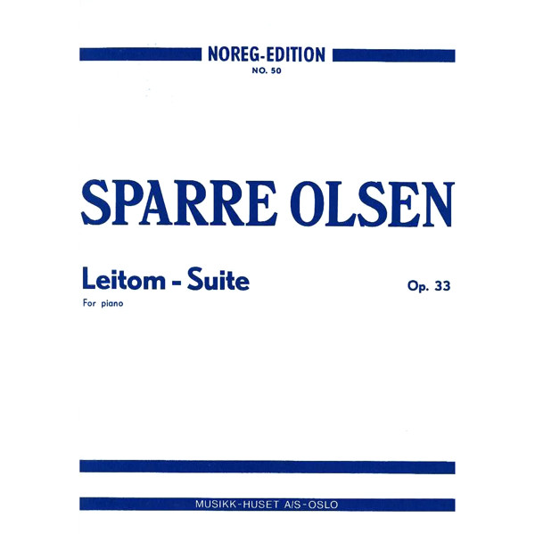 Leitom-Suite, Op. 33, Sparre Olsen - Piano