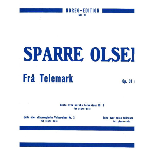 Fra Telemark Op. 31/1, Sparre Olsen - Piano
