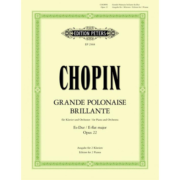 Grande Polonaise Brillante in E flat Op.22, Frederic Chopin - Piano Duett