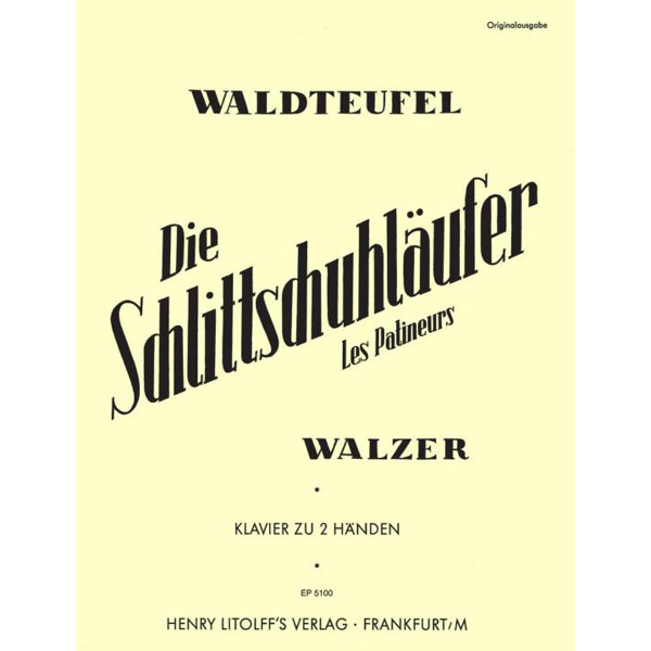 Skaters' Waltz Op.183, Emile Waldteufel - Piano Solo