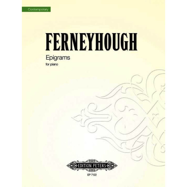 Epigrams, Brian Ferneyhough - Piano Solo