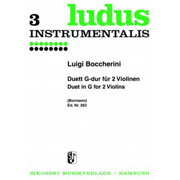 Duett in G-major for 2 Violins, Luigi Boccherini