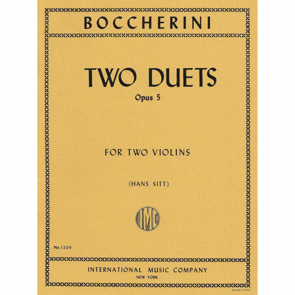 Two Duets for 2 Violins op. 5 Ab dur, Luigi Boccherini