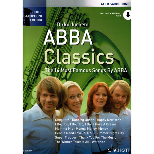 ABBA Classics - 14 Famous songs for Ten-Sax and Piano or CD