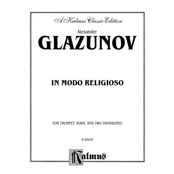 Glasunow: In modo religioso fûr Blechbläserquartett op. 38