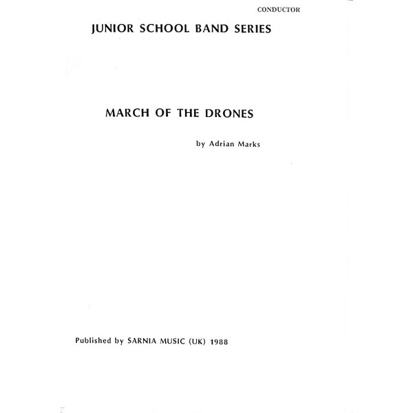 March Of The Drones, Adrian Marks. Brass Band