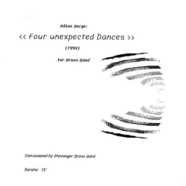 Four Unexpected Dances, Håkon Berge. Brass Band