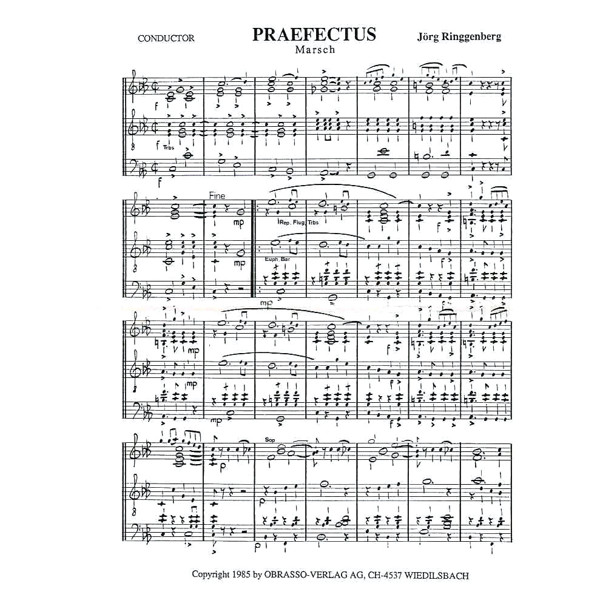 Praefectus, Jorg Ringgenberg. Brass Band