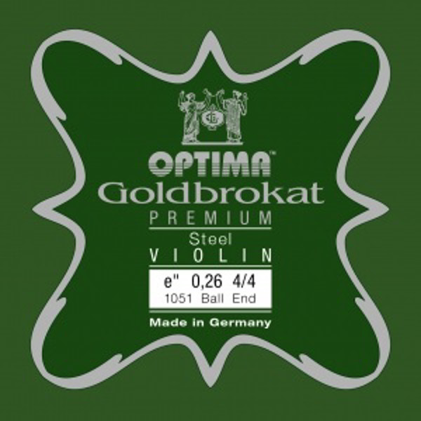 Fiolinstreng Optima Goldbrokat Premium 1E 0,25 light Kule