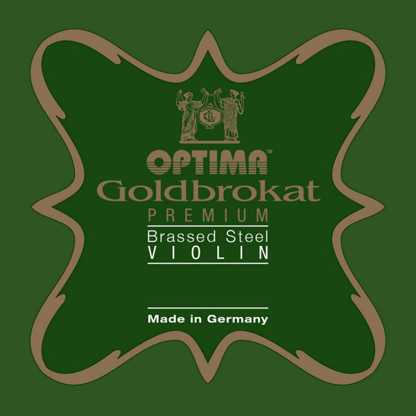 Fiolinstreng Optima Goldbrokat Premium Brassed 1E 0,24 x-light, Løkke