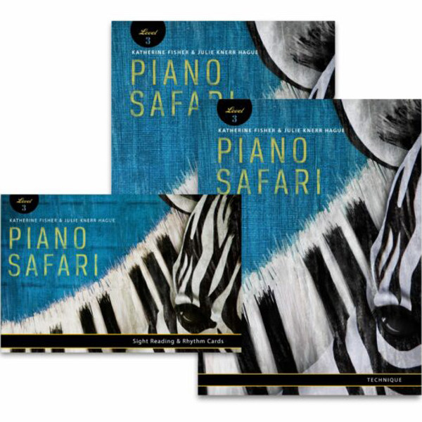 Piano Safari: Level  Pack 3 (Repertoire, Techique, Sight reading & Rhythm Cards). Katherine Fisher & Julie Knerr