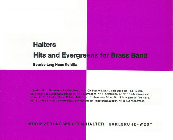 Halters Hits and Evergreens 1 Tenorhorn 1 TC