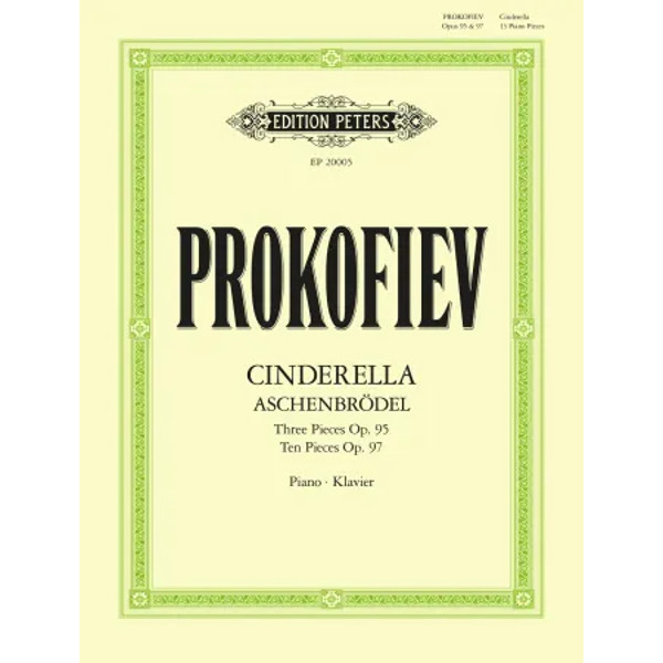 Cinderella - 13 Pieces for Piano Op. 95, Op. 97, Sergei Prokofiev. Piano Solo