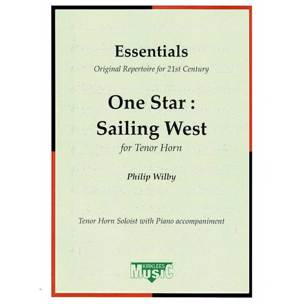 One Star Sailing West, Philip Wilby. Tenorhorn Eb and Piano