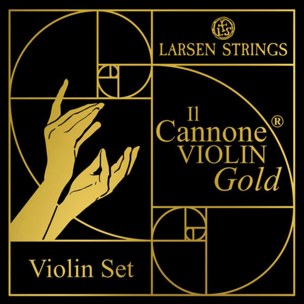 Fiolinstreng Larsen Il Cannone E1 Soloist Gold, Avtagbar Kule, Karbonstål