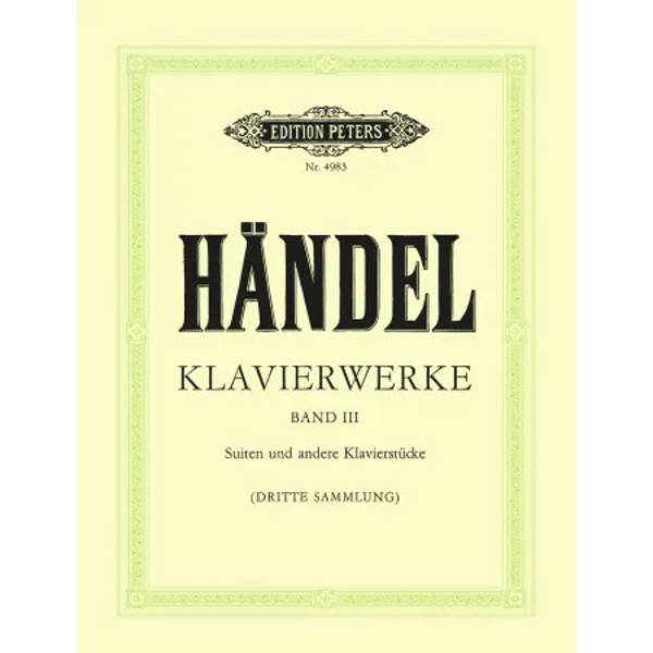 Piano Works Vol.3, George Frideric Handel - Piano Solo
