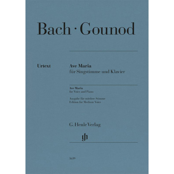 Ave Maria, Charles Gounod/Johann Sebastian Bach. Medium Voice