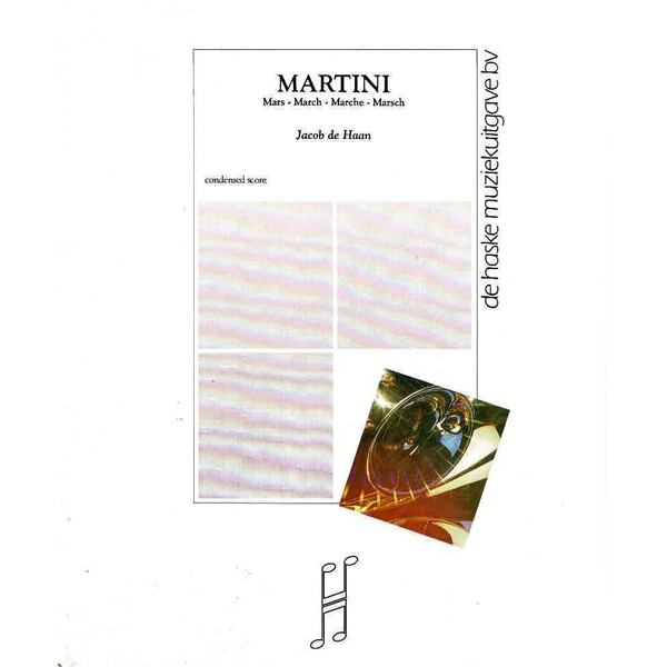 Martini (march), Jacob de Haan Partitur