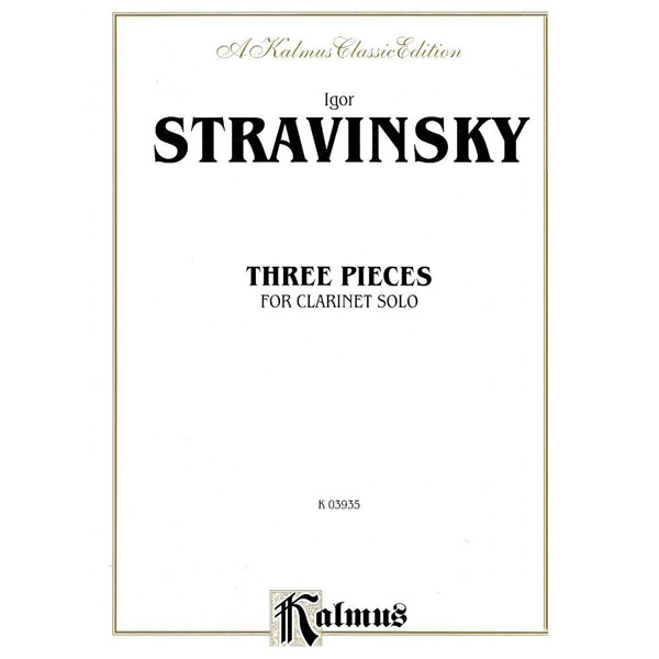 Igor Stravinsky: Three Pieces For Clarinet Solo